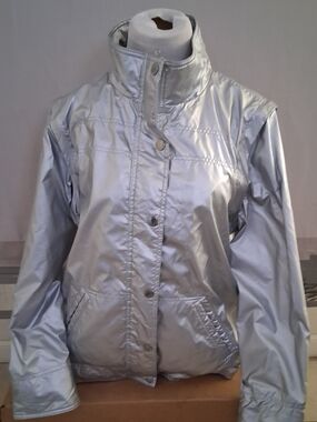 Women's Oleg Cassini Sport Full Zip Jacket/Vest : Zip Off Sleeves Size: Large